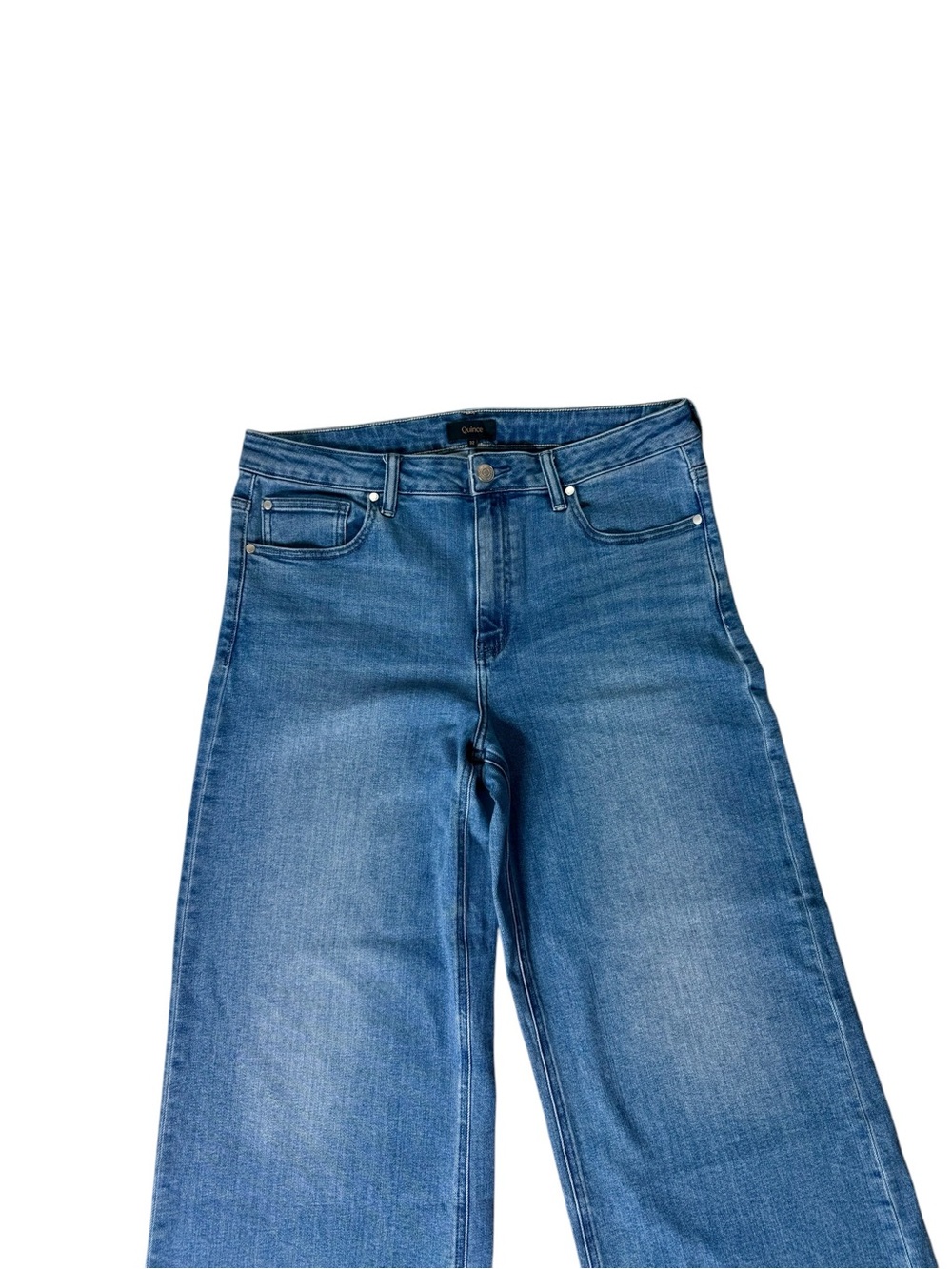 Quince Light Blue High-Rise Wide Leg Jeans Size 32 - Picture 5 of 12